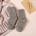 Winter merino wool women full terry socks thick warm colorful wool socks